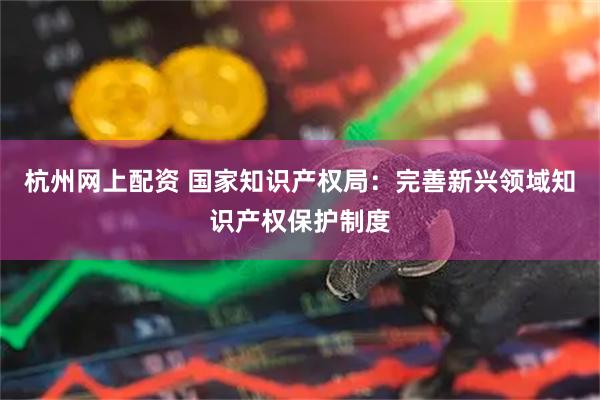 杭州网上配资 国家知识产权局：完善新兴领域知识产权保护制度